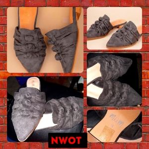 Amazing gray mule slides